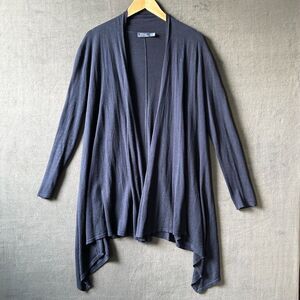 Polo Ralph Lauren Open Cardigan Sweater Women's Size S/P Navy Blue Silk Blend